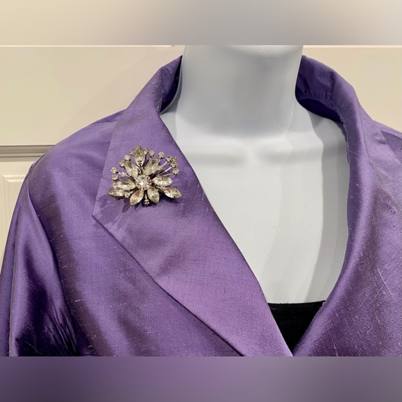 Vintage rhinestones wedding brooch - Picture 1 of 13